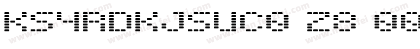 KSYRDKJSUC0 28 00字体转换